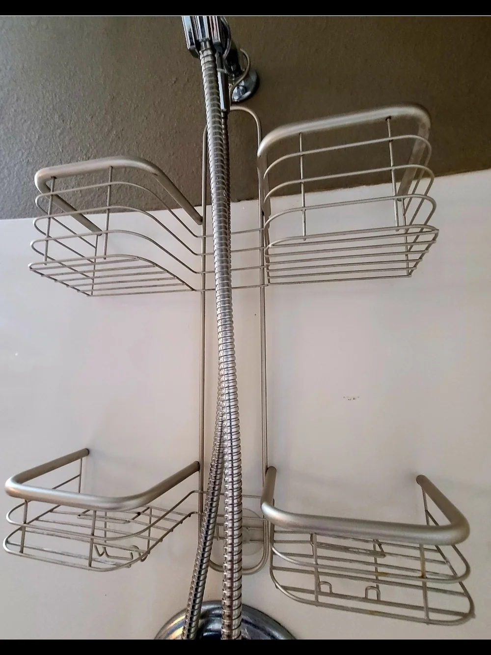 Over-the-Showerhead Hanging Bath Caddy - Gray
